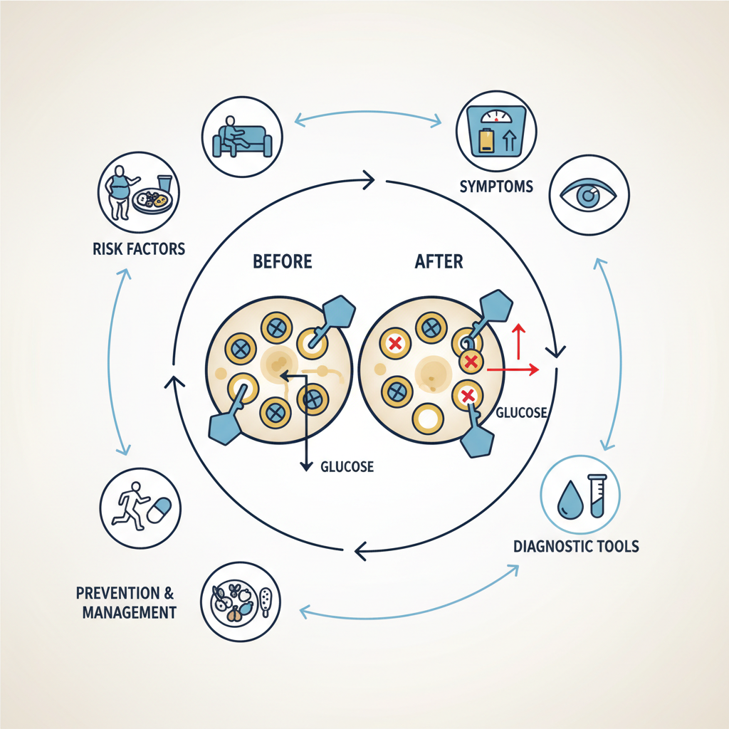 Understanding Insulin Resistance: The Silent Epidemic - Infographic illustration
