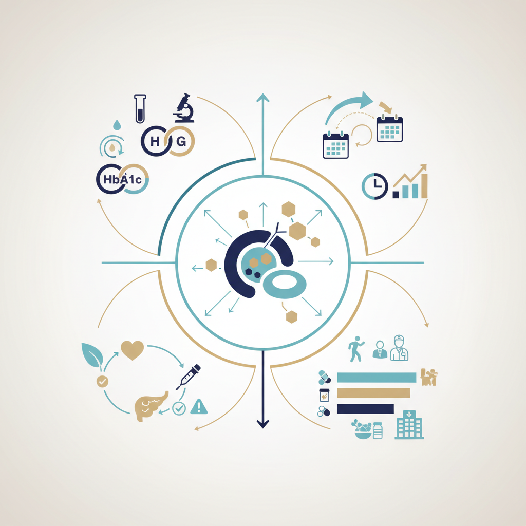 Understanding the HbA1c Test: What It Means for Your Health - Infographic illustration