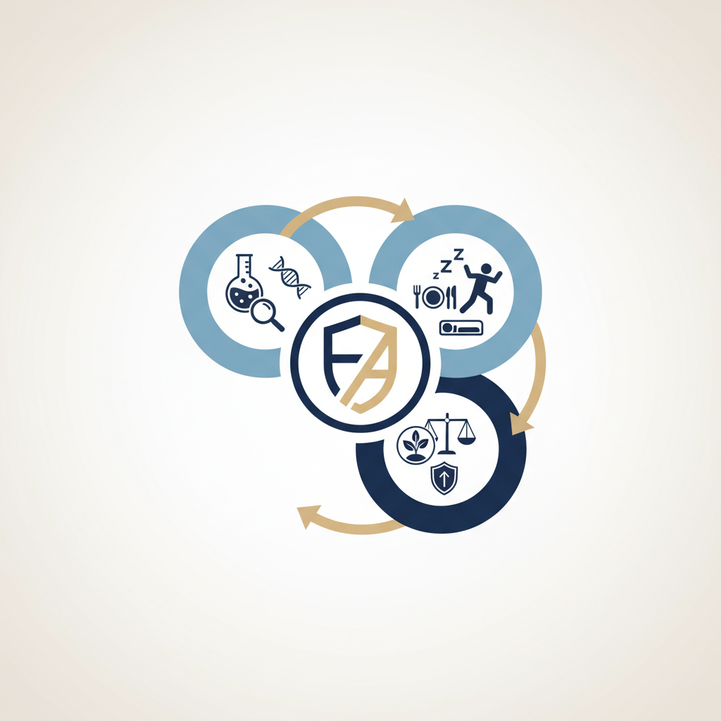 The Feras Alayed Method: A Science-Backed Approach to Health - Infographic illustration