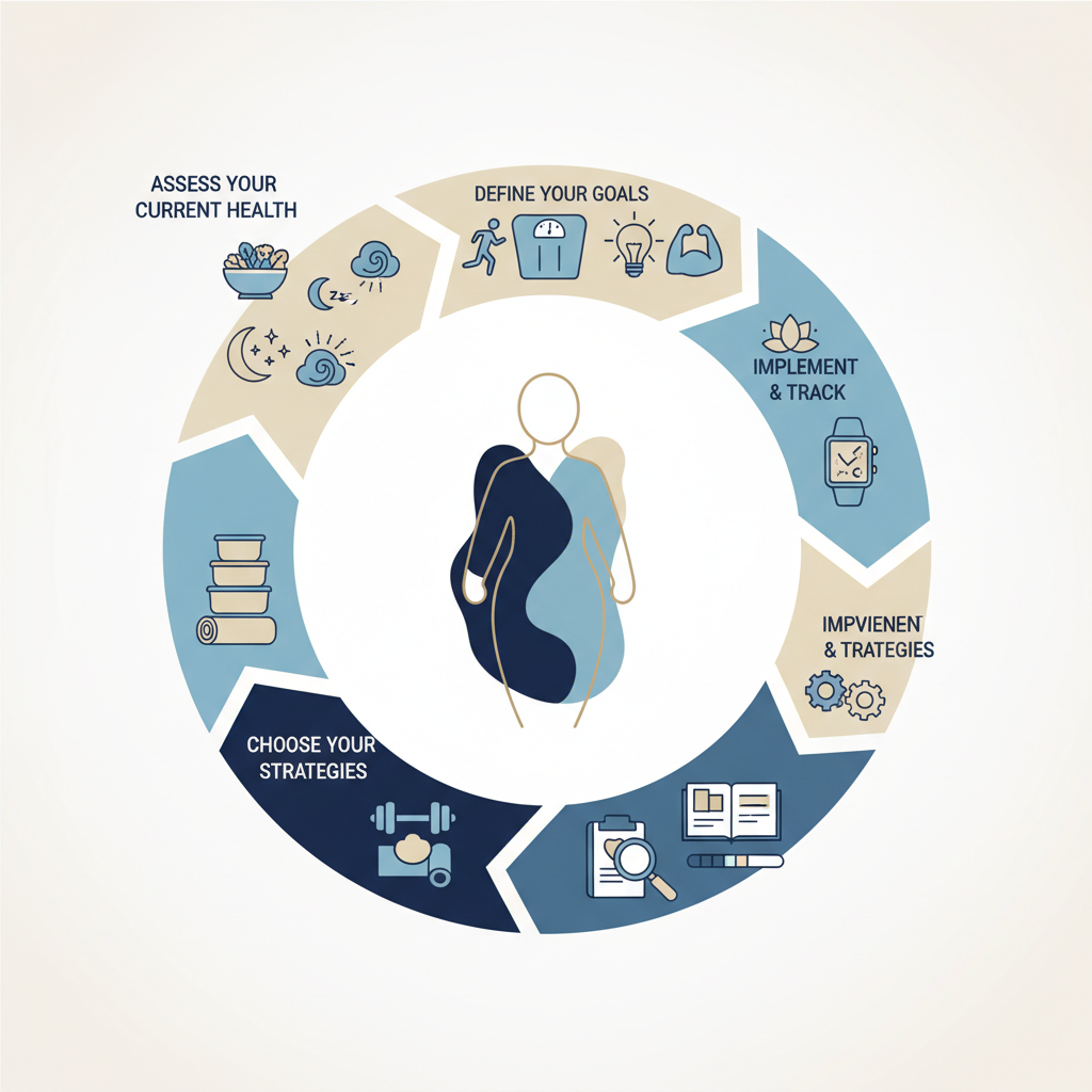 How to Create Your Personalized Health Plan - Infographic illustration