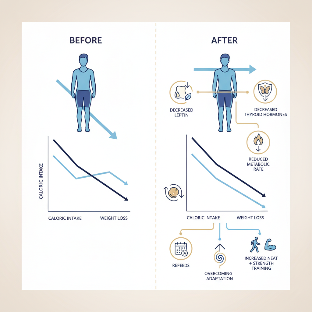 Understanding Metabolic Adaptation and How to Overcome It - Infographic illustration