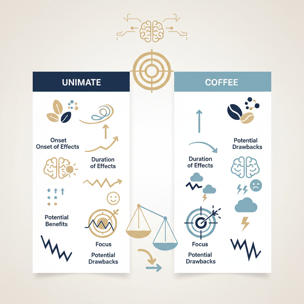 Unimate vs Coffee: Which is Better for Brain Health and Focus? A Comprehensive Scientific Comparison - Infographic illustration