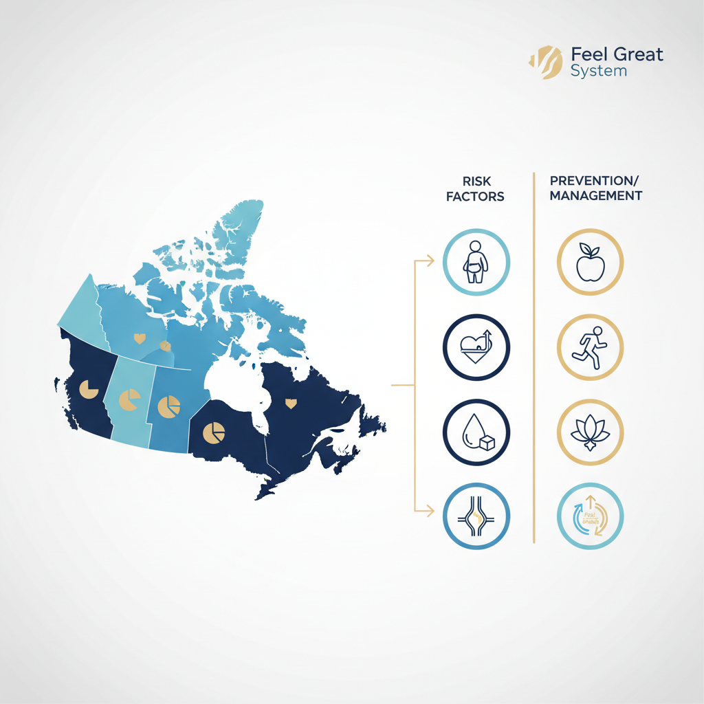 Metabolic Syndrome Canada Prevalence: The Silent Epidemic (Canadian Guide) - Infographic illustration