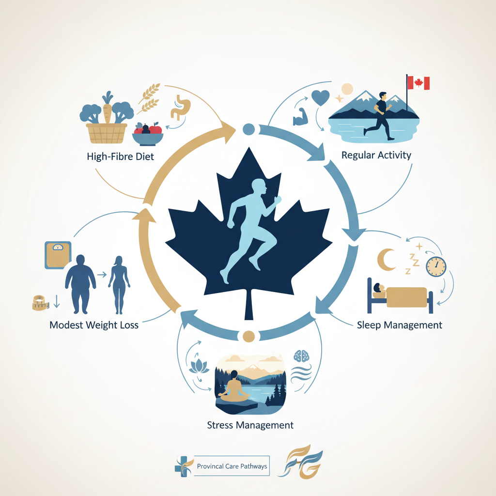 Manage insulin resistance naturally Canada: A practical Canadian guide - Infographic illustration