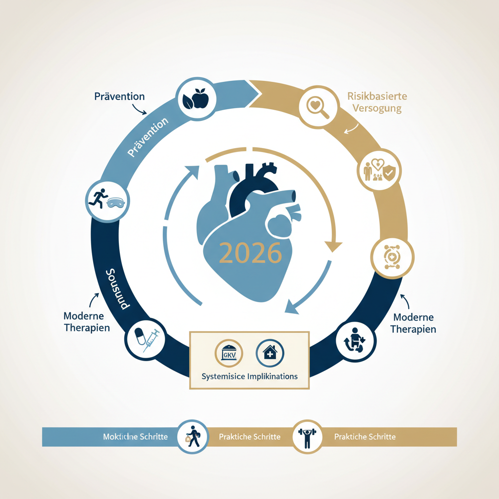 Heart Health Germany: DGK Guidelines 2026 – What You Need to Know - Infographic illustration