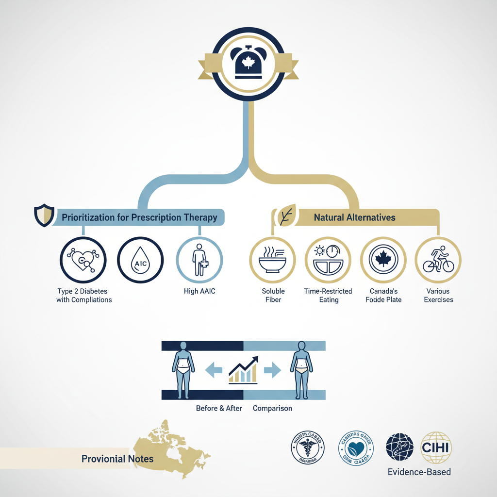 Ozempic alternatives Canada natural: Shortage, evidence and practical options - Infographic illustration