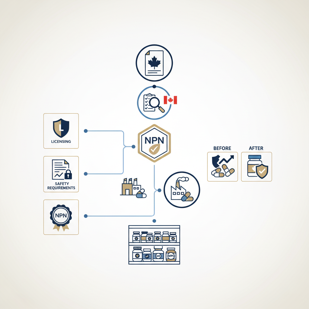 Health Supplements in Canada: Your Guide to Health Canada Regulations - Infographic illustration