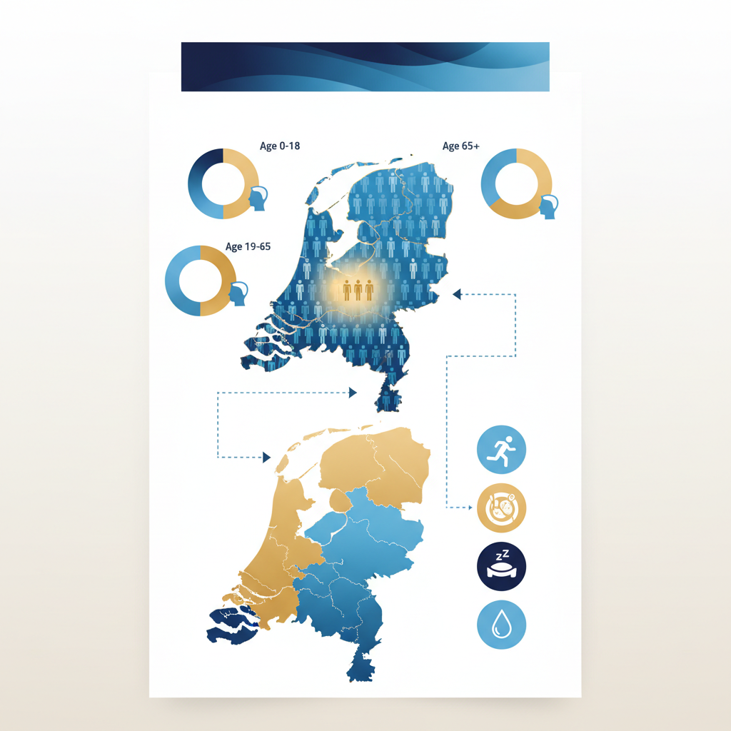 Diabetes Netherlands RIVM statistics 2026 — What the 2026 Health Monitor Shows - Infographic illustration