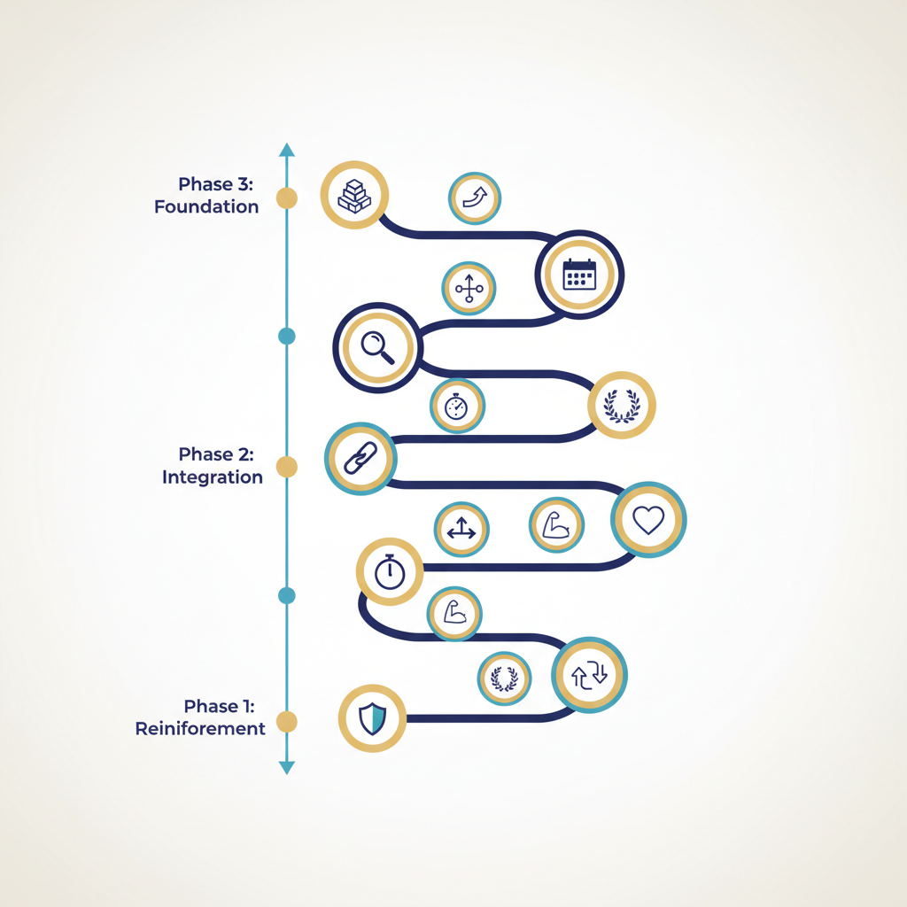 How to Build Sustainable Health Habits That Last - Infographic illustration