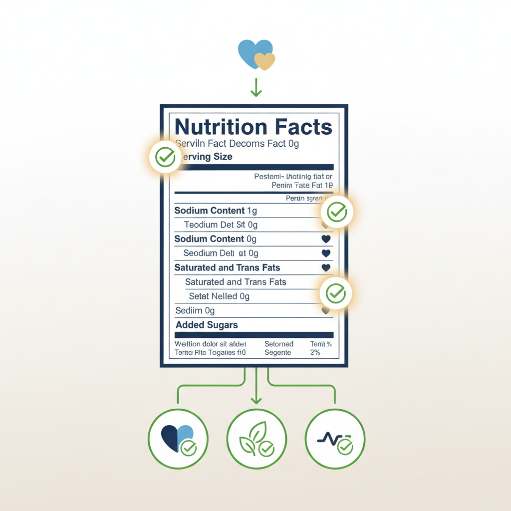Reading Nutrition Labels for Heart Health: A Comprehensive Guide to Smart Food Choices - Infographic illustration