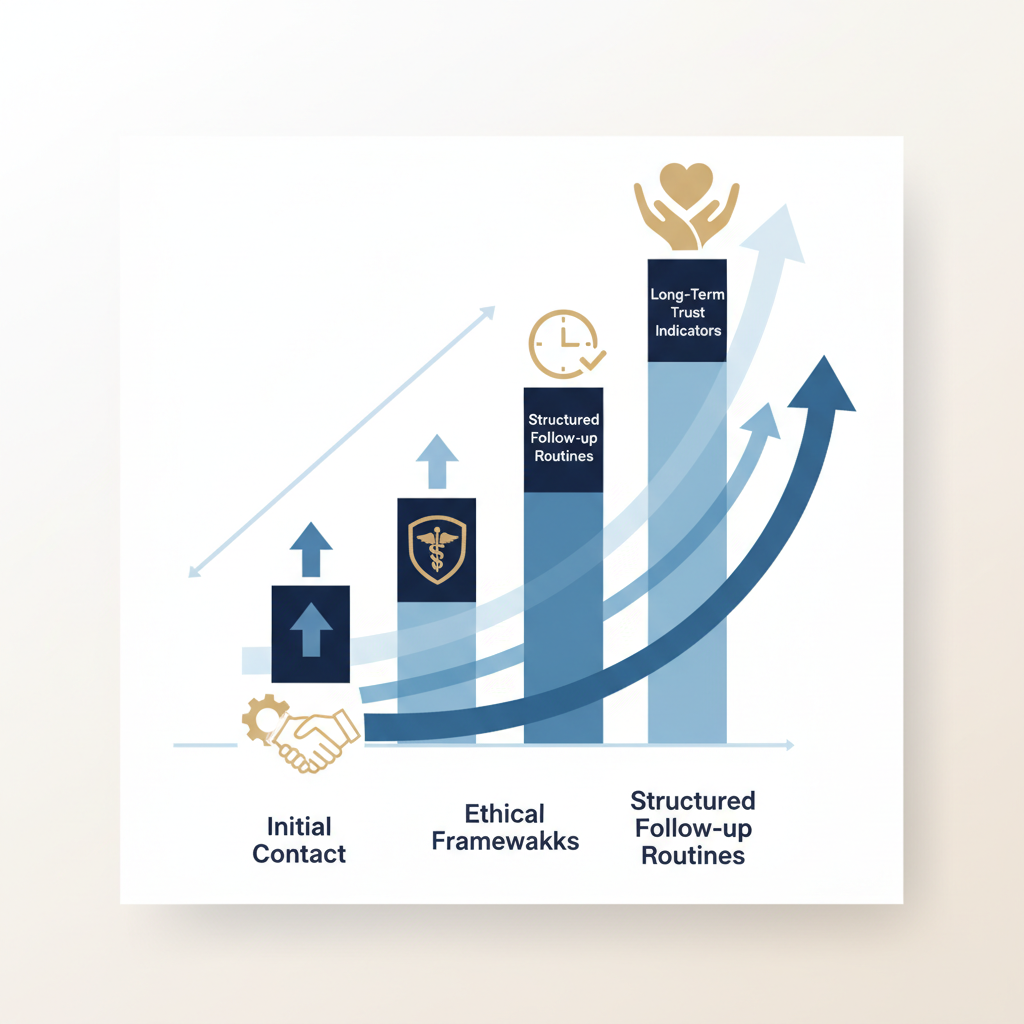 Optimizing D2B Systems for Follow-up and Service Excellence - Infographic illustration