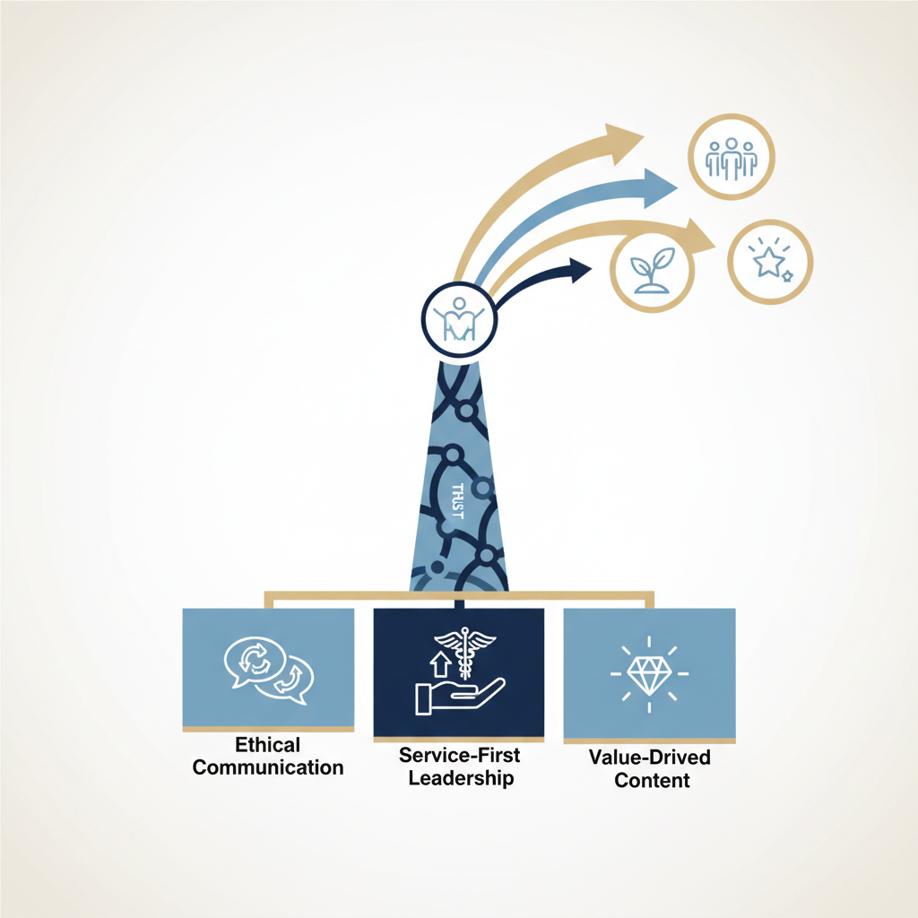 Building a Trusted Personal Brand in Health and Wellness - Infographic illustration