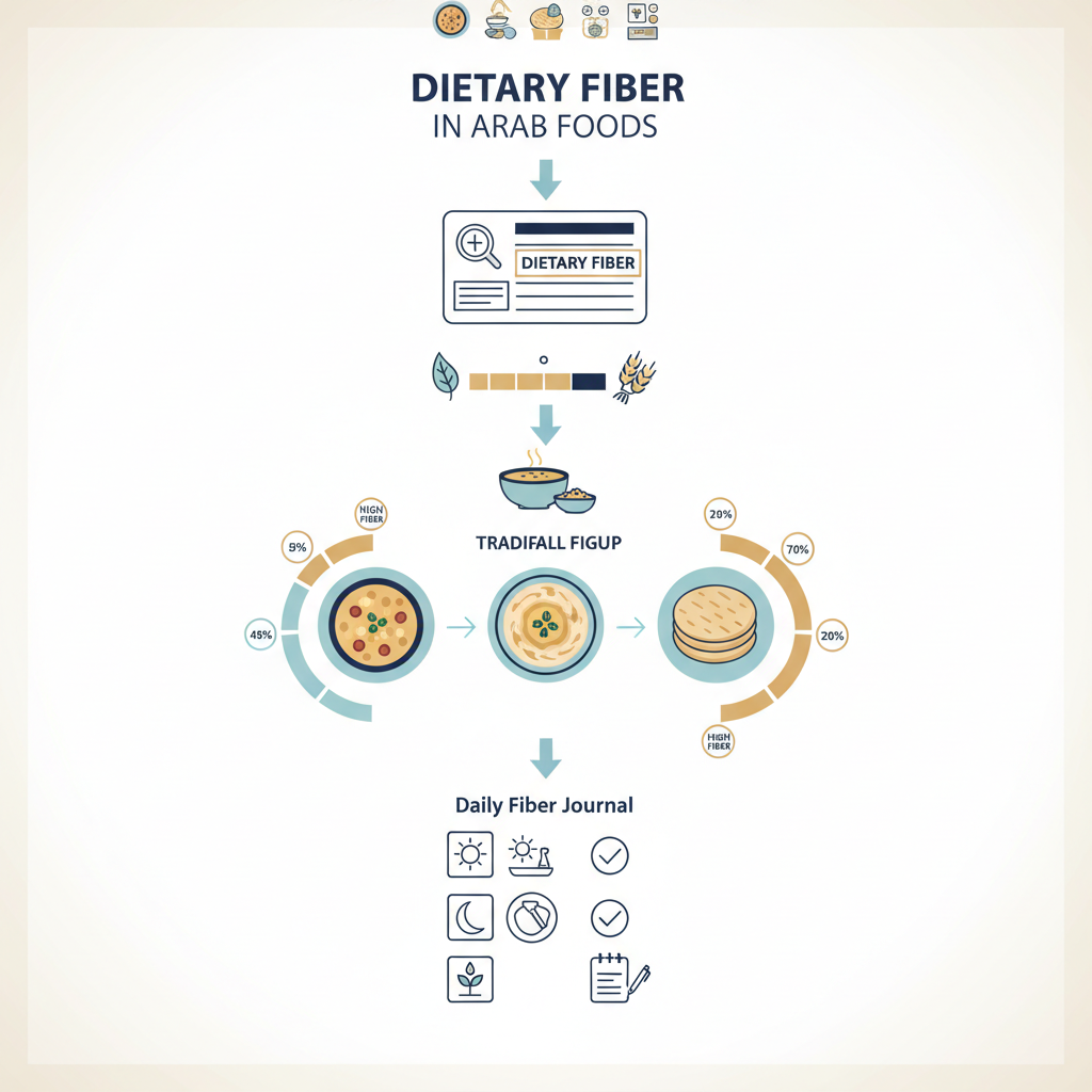 Understanding Dietary Fiber in Arab Foods: A Health Literacy Guide - Infographic illustration