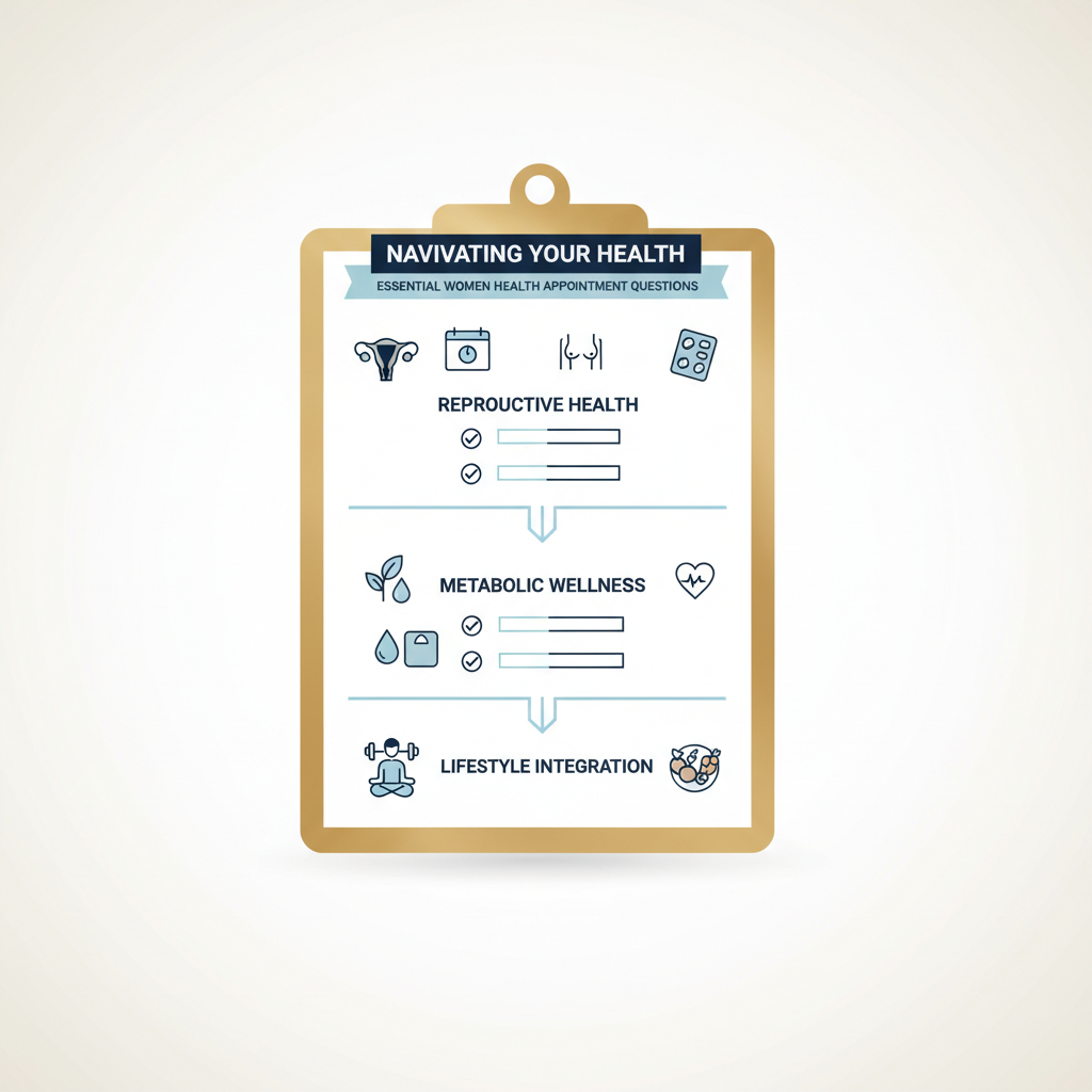 Navigating Your Health: Essential Women Health Appointment Questions Canada - Infographic illustration