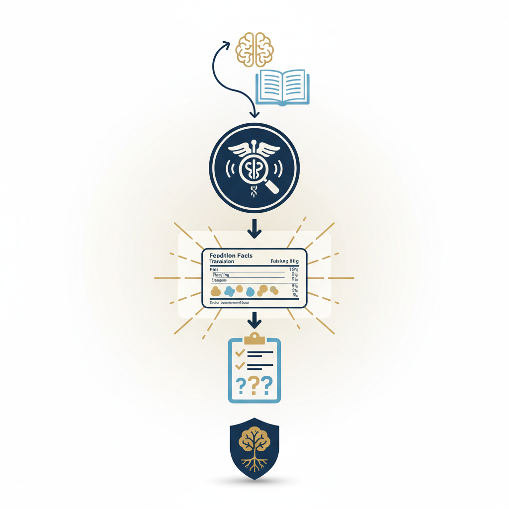 Health Literacy Guide for Al-Ahsa: Cognitive and Information Empowerment - Infographic illustration