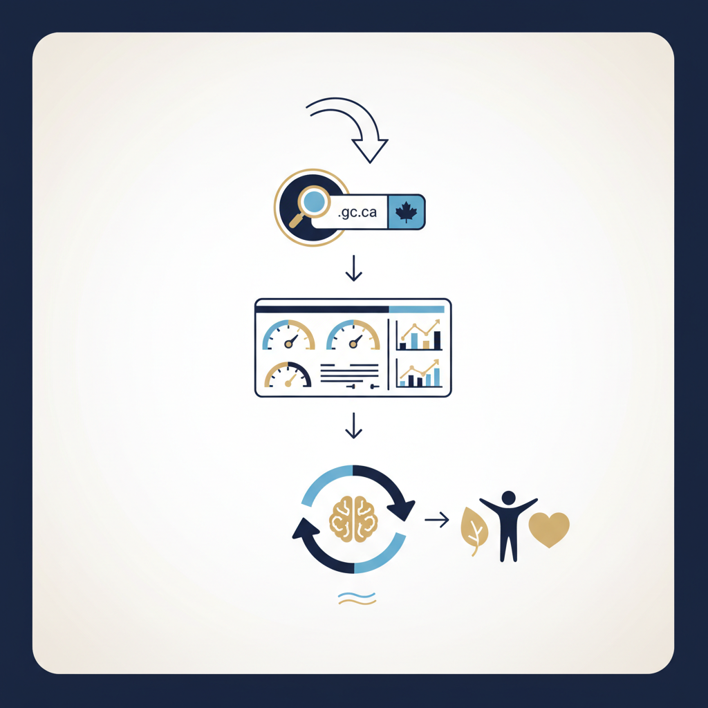 How to Read Canadian Health Guidance Online: A Health Literacy Guide - Infographic illustration