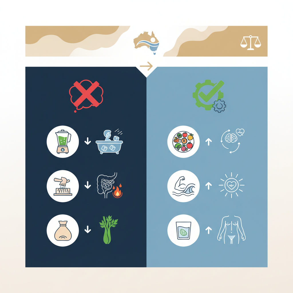 Australia Wellness Trends: A Myth-versus-Fact Guide for the Modern Aussie - Infographic illustration