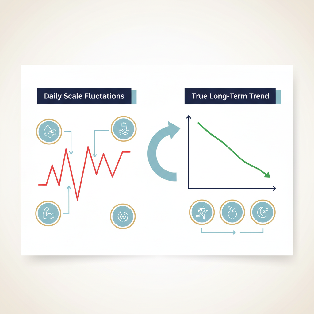 Weight Trend Tracking Myths: Guide to Sustainable Habits - Infographic illustration