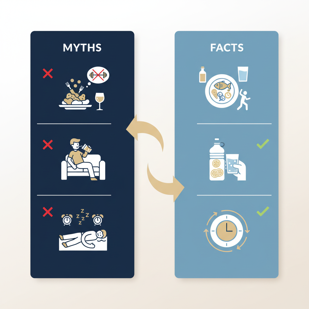 Spain Wellness Trends: A Myth-versus-Fact Guide for Modern Living - Infographic illustration