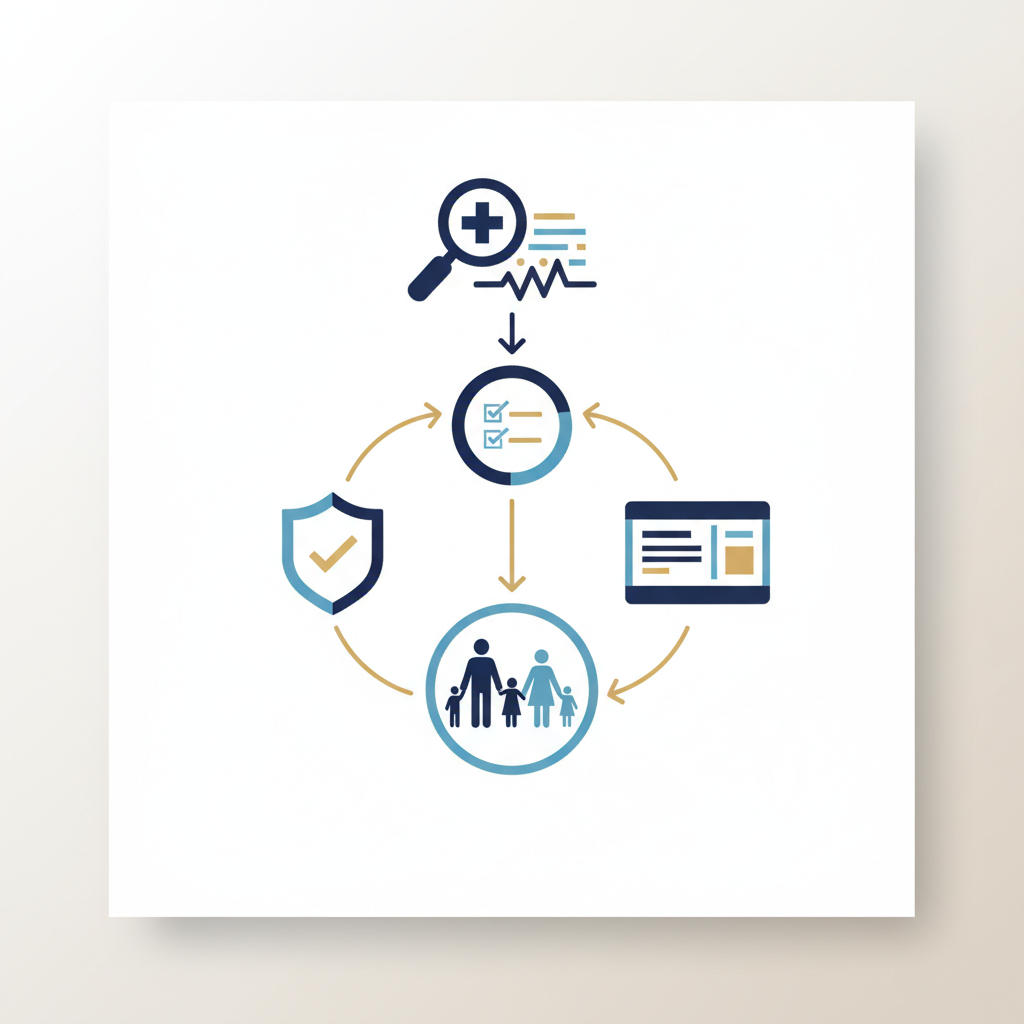 Family Health Literacy: A Guide to Understanding Medical Information - Infographic illustration