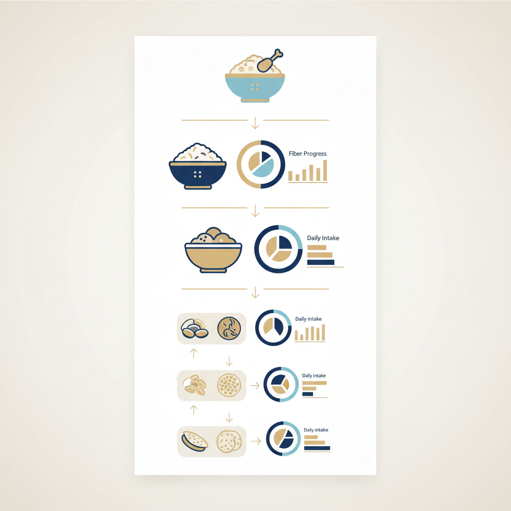 Health Literacy Guide: Understanding Fiber Terms in Arab and Gulf Foods - Infographic illustration