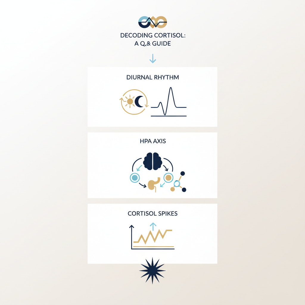 Decoding Cortisol: A Q&A Guide to Understanding Cortisol Terminology - Infographic illustration