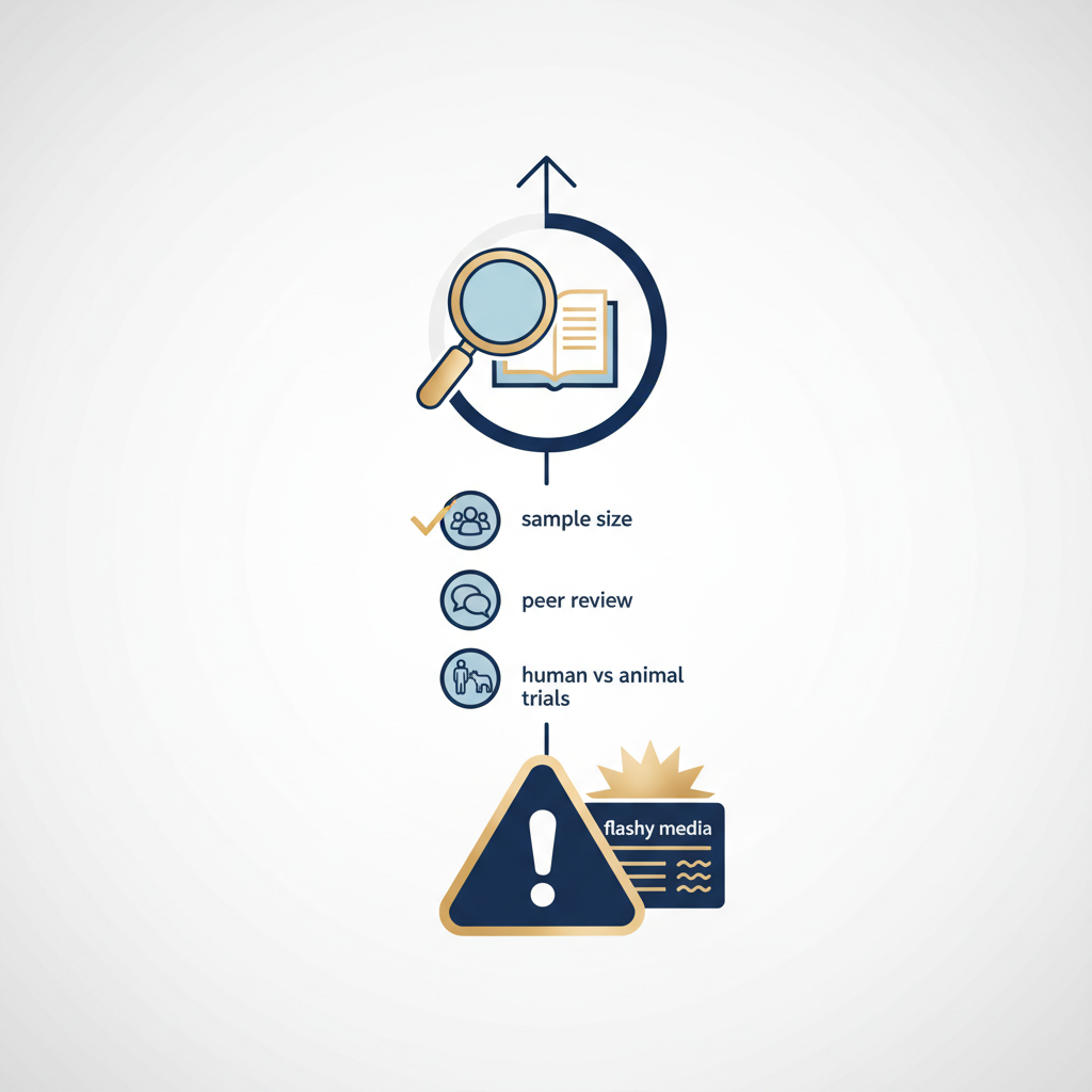 How to Read Longevity Research: A Practical Guide to Longevity Research Literacy - Infographic illustration