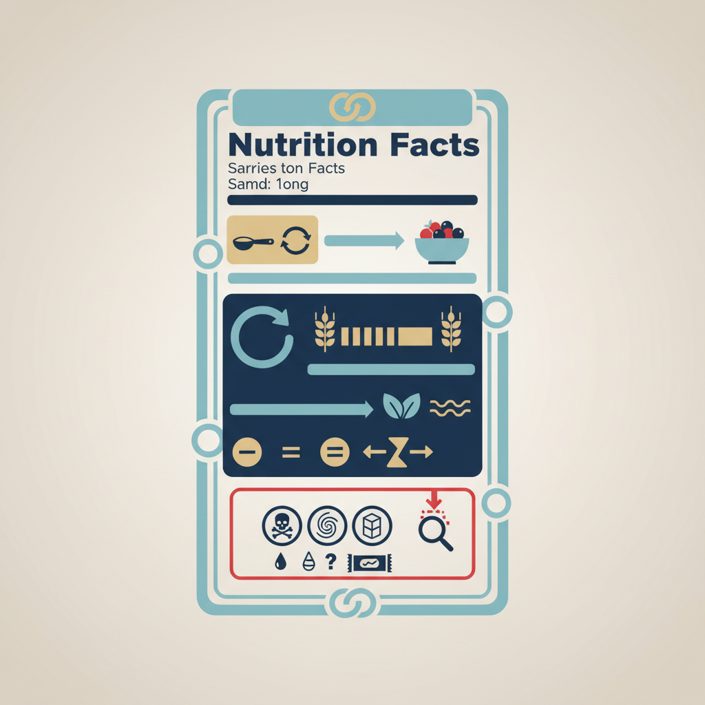 Step-by-Step Guide to Navigating Nutrition Labels for Carb Awareness - Infographic illustration
